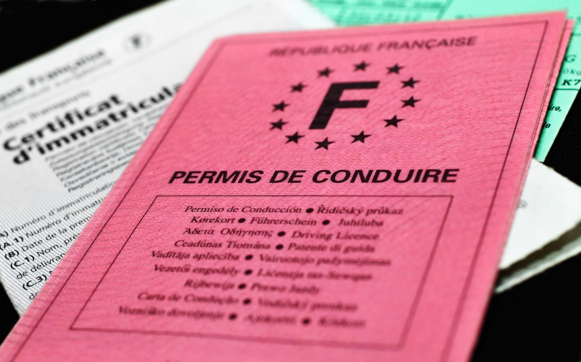 permis de conduire,papier rose,identité
